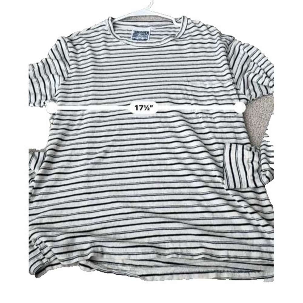 Jungmaven Baja Hemp Organic Cotton Striped Long Sleeve Tee Women XL USA - Picture 5 of 6